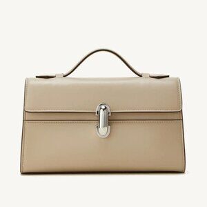 Savette Symmetry Pochette in Bone Leather